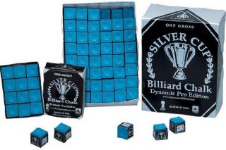 Biliardová krieda Silver Cup Dynamic edition, modrá (1ks)