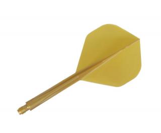 Condor Axe Metallic zlaté, štandardné letky a dlhé násadky