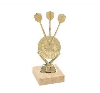 Gamecenter Šípkarská trofej - 3 šípky a terč, 14cm vysoká