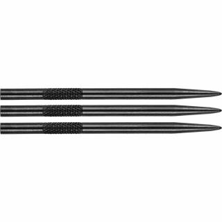 Hroty na šípky Bull&#039;s steel Knurled, 45mm, čierne - 3ks