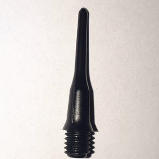 Hroty na šípky plastové L-Style ShortLip soft, čierne 22mm, závit 2BA, 50ks