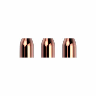 Krúžky na násadky L-Style Premium Champagne Ring kovové, ružové zlato, 3ks