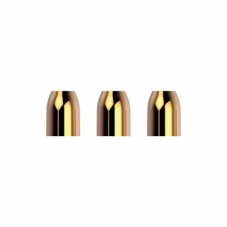 Krúžky na násadky L-Style Premium Champagne Ring kovové, zlaté, 3ks