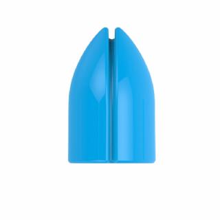Krúžky na násadky L-Style Shell Lock Ring plastové, modré, 6ks
