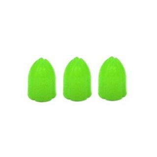 Krúžky na násadky L-Style Shell Lock Ring plastové, zelené, 6ks