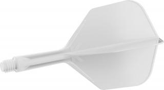 Letky a násadky na šípky v jednom Target K-Flex biele, No6 letky a krátke násadky