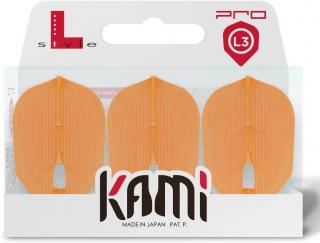 Letky na šípky L-Style Champagne Kami, L3, Shape, oranžové