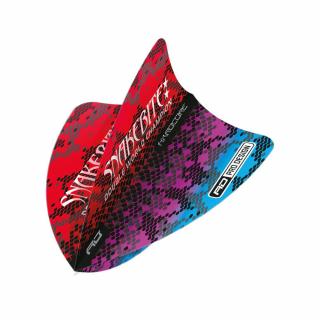 Letky na šípky Red Dragon Freestyle Peter Wright Snakebite Multi Snakeskin, 100 mikrónové