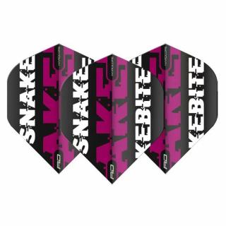 Letky na šípky Red Dragon Hardcore Peter Wright Snakebite Magenta