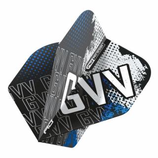 Letky na šípky Red Dragon Hardcore Premium Gian Van Veen No2, modré