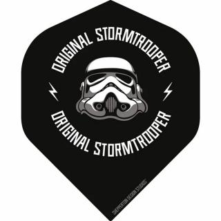 Letky na šípky Star Wars Original Stormtrooper čierne s logom, No2 100 mikron