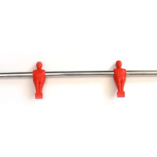 Náhradná tyč Sardi pre stolné futbaly, 2 červený hráči