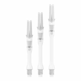 Násadky na šípky L-Style Silent Slim otočné, mliečne biele, 30mm