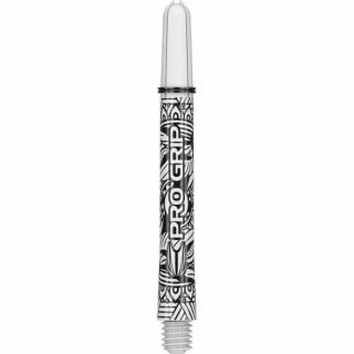 Násadky na šípky TARGET Ink Pro Grip, biele plastové, krátke, 34 mm, 9 ks