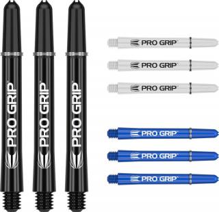 Násadky na šípky TARGET Pro Grip 48mm, čierne, biele, modré, multi-pack