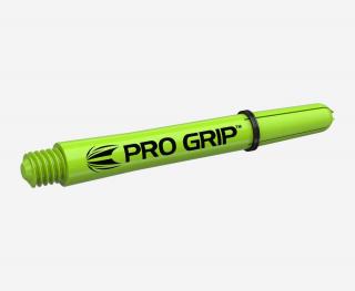 Násadky na šípky Target Pro Grip lime zelené, stredné 41mm, 9ks