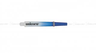 Násadky na šípky Unicorn Gripper3, two-tone, modré, biele, dlhé
