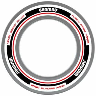 Ochrana k sialovým terčom Winmau Advance, bielo-červená