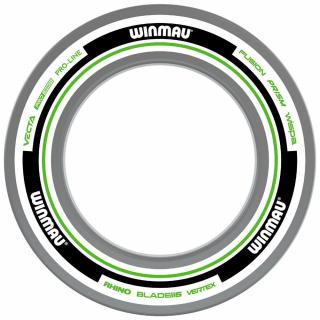 Ochrana k sialovým terčom Winmau Advance, bielo-zelená