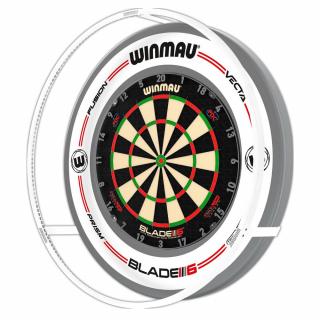 Osvetlenie sisalového terča Winmau Plasma Ice 360, biele