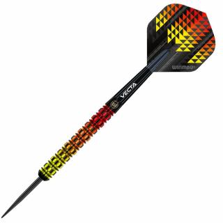 Sada steel šípok Winmau Firestorm Flame Parallel 22g, 90% wolfram