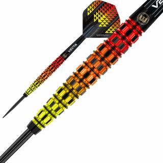 Sada steel šípok Winmau Firestorm Flame Tapered 21g, 90% wolfram