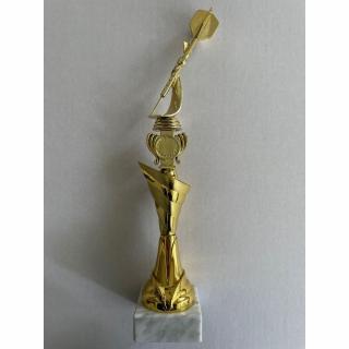 Šípková trofej 37 cm, zlatá šípka