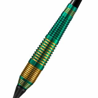 Šípky Harrows soft Vivid Green 18g, brass