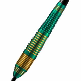 Šípky Harrows steel Vivid R Green 22g, brass