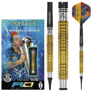 Šípky Red Dragon soft Peter Wright Double World Champion Gold Plus 20g, 90% wolfram