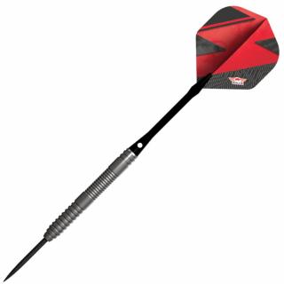 Šípky steel Bull&#039;s Lightning Red 21g, 80% wolfram