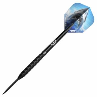 Šípky steel Bull&#039;s Shark Pro Black 23g, 90% wolfram