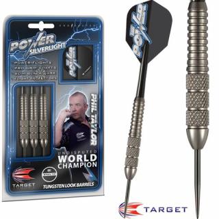 Šípky TARGET steel POWER SILVERLIGHT 22g - Phil Taylor, BRASS