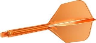 Target K-Flex Neon oranžové, No6 letky a dlhé násadky