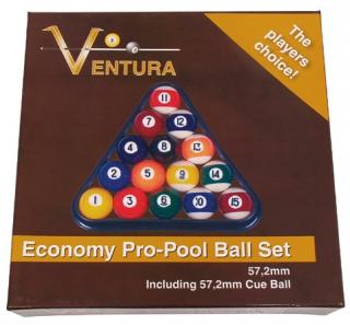 VENTURA Biliardové gule Economy 57,2 mm