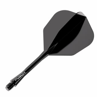 Winmau Fusion Neon Neon čierne, No6 letky a krátke násadky