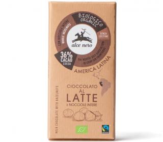 Alce Nero BIO Mliečna čokoláda 36% s lieskovými orieškami, Fairtrade, Bezlepková, 100 g - 2. Akosť