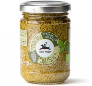 Alce Nero BIO Pesto Genovese, Bazalkové pesto, 130 g