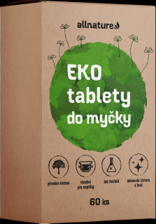 Allnature EKO tablety do umývačky, 60 tabliet