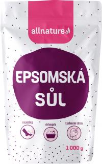 Allnature Epsomská soľ, 1000 g