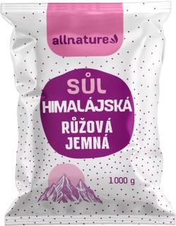 Allnature Himalájska soľ ružová jemná, 1000 g