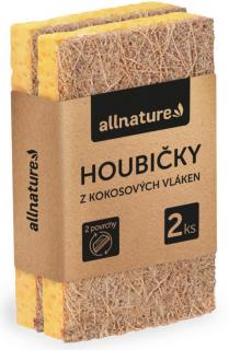 Allnature Hubičky z kokosových vlákien, 2 kusy