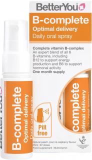 BetterYou B-Complete Oral Spray, Orálny sprej, 25 ml (128 strekov)