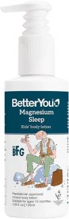 BetterYou Magnesium Sleep Kids' Lotion, Detské magnéziové telové mlieko - spánok, 135 ml