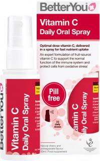 BetterYou Vitamín C Daily Oral Spray, Orálny sprej, 50 ml (160 strekov)