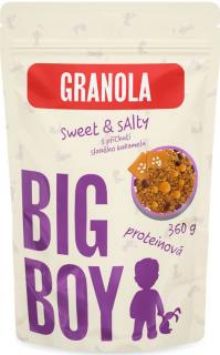 BIG BOY Proteínová granola Sweet and Salty s príchuťou slaného karamelu, 360 g, Eko variant