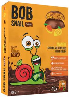 BOB Snail Ovocná pochúťka v mliečnej čokoláde - Mango, 100 g