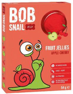 BOB Snail Ovocné želé, Jablko/čerešňa, 54 g