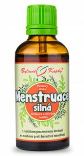 Bylinné kvapky Menštruácia silná - tinktúra, 50 ml