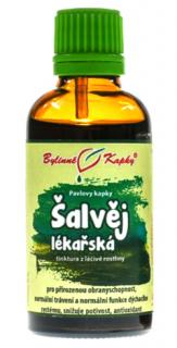 Bylinné kvapky Šalvia lekárska - tinktúra, 50 ml